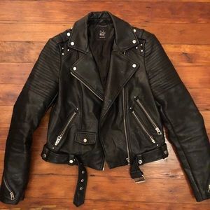 Zara TRF Leather Jacket (Small)